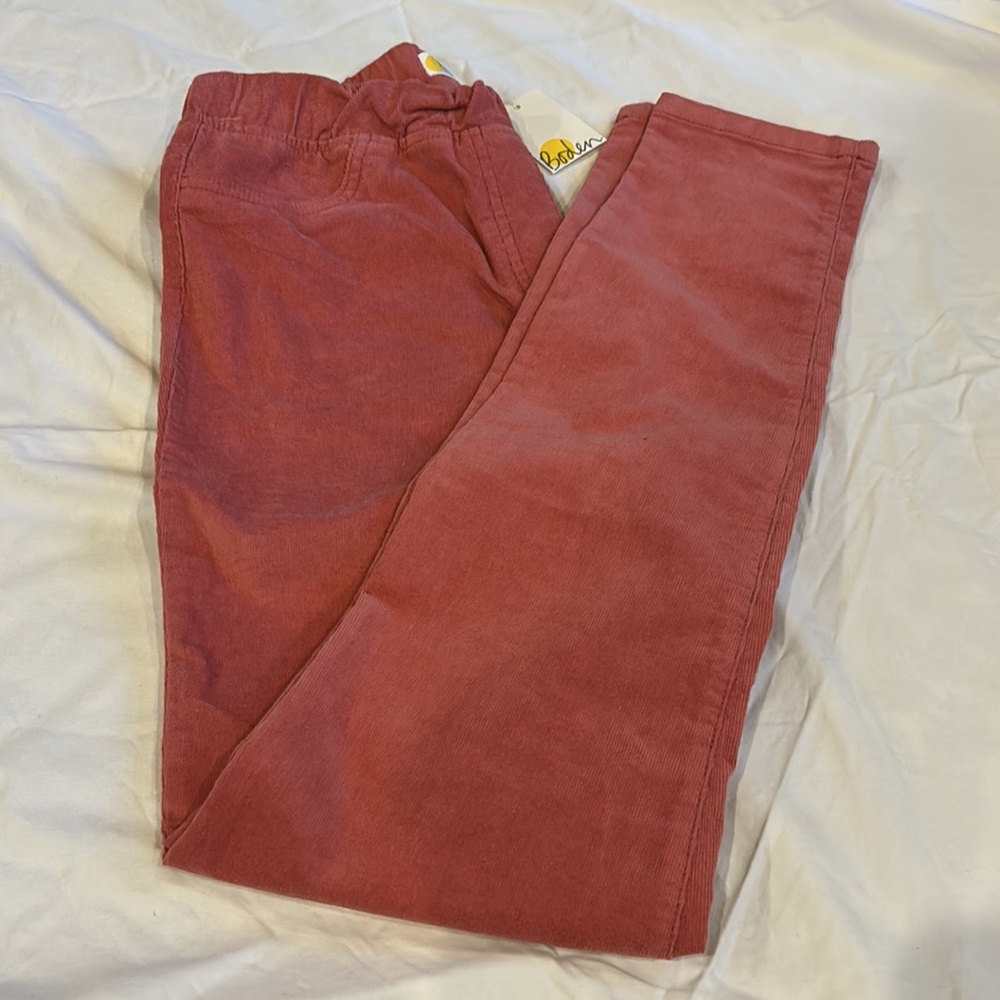 Pink Elastic Waist Corduroy Pants!